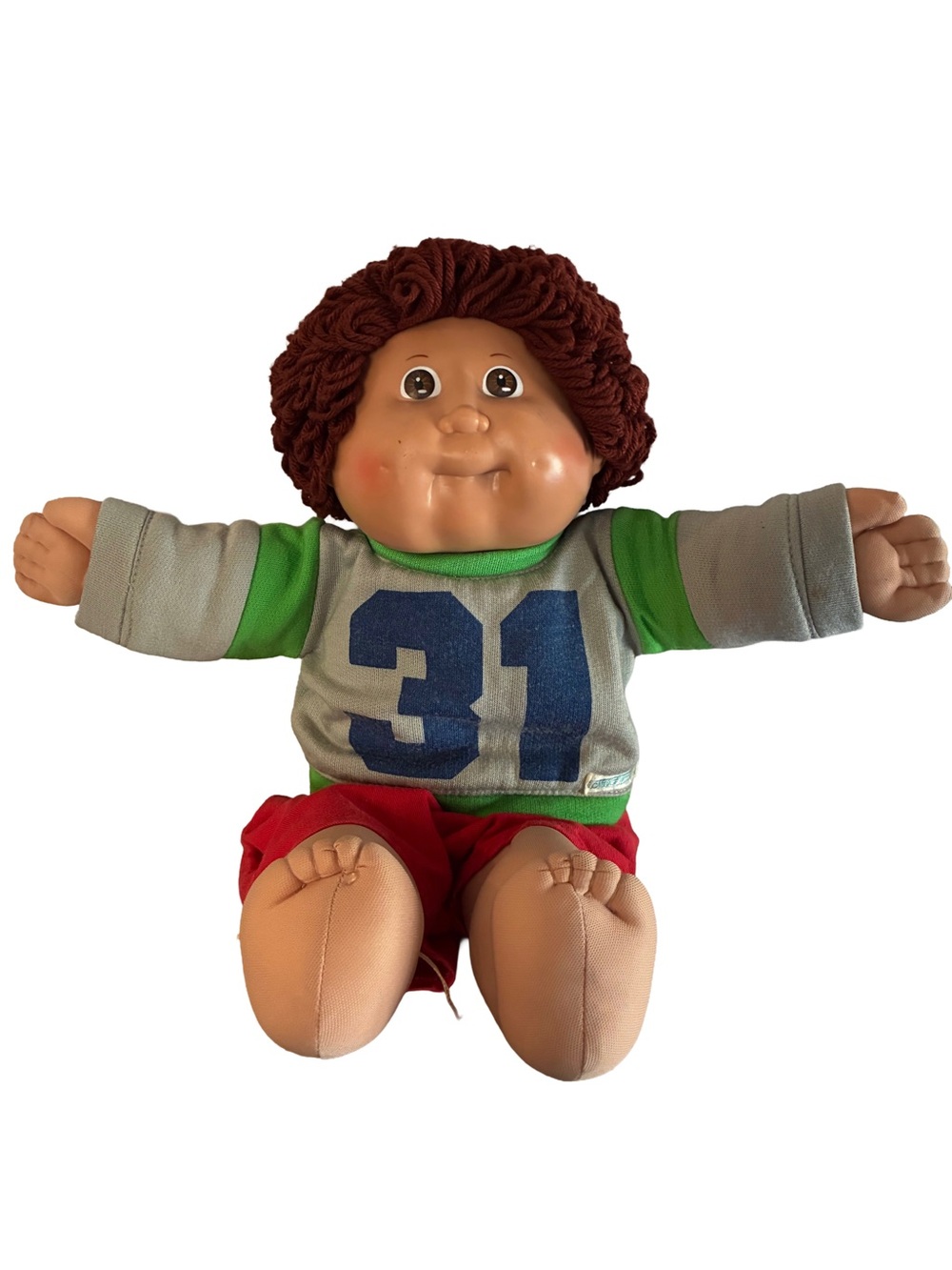 VTG 1986 Coleco Cabbage Patch Kid Boy Doll HM #18 Original Jersey